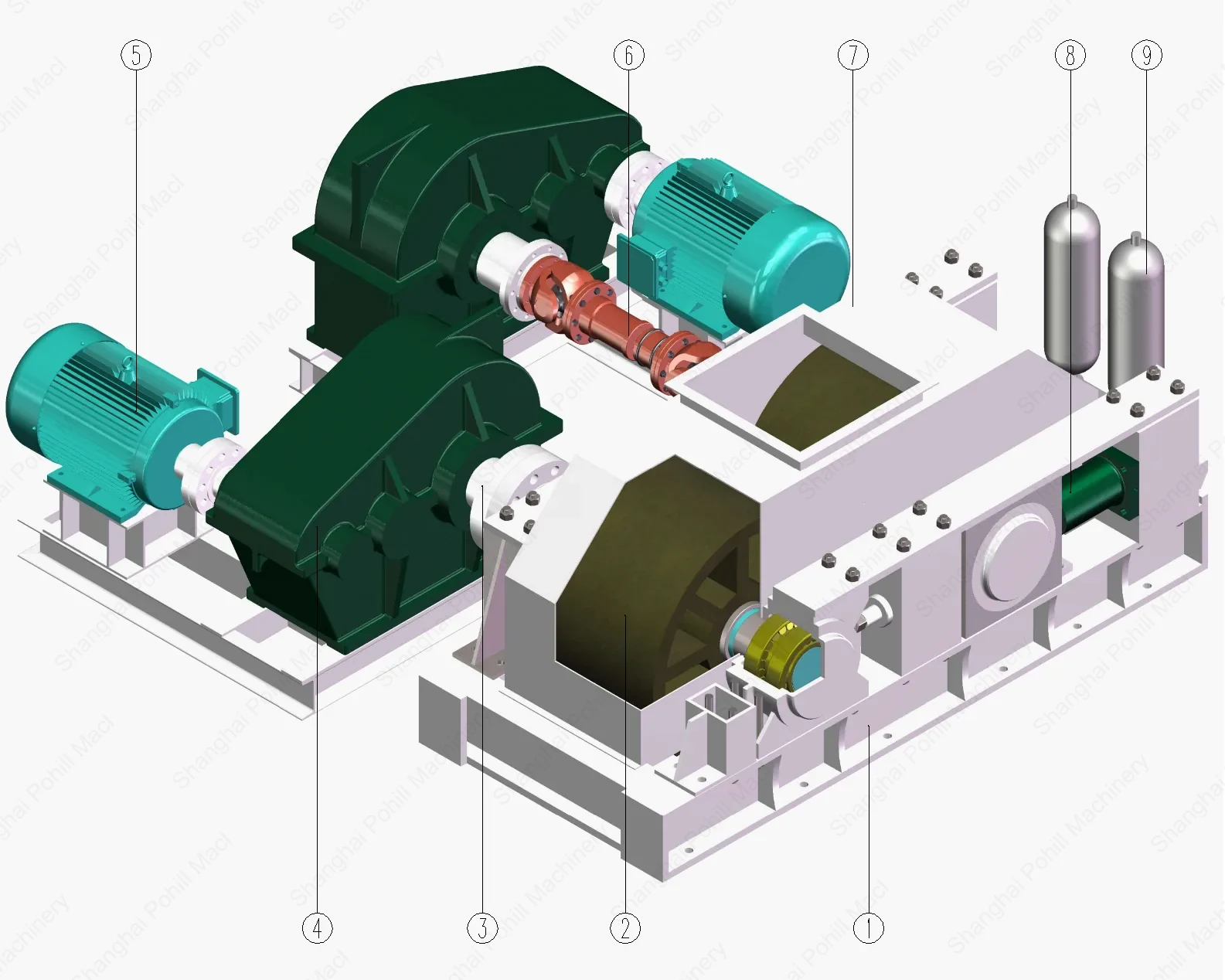 Double Roll Crusher Roll Body Structure
