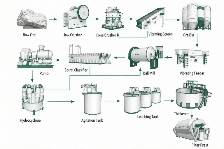 Mineral Processing Flow Chart